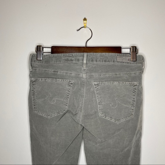 AG - Adriano Goldschmed Grey Corduroy 'The Legging Super Skinny' Mid-Rise Pant - Picture 11 of 14